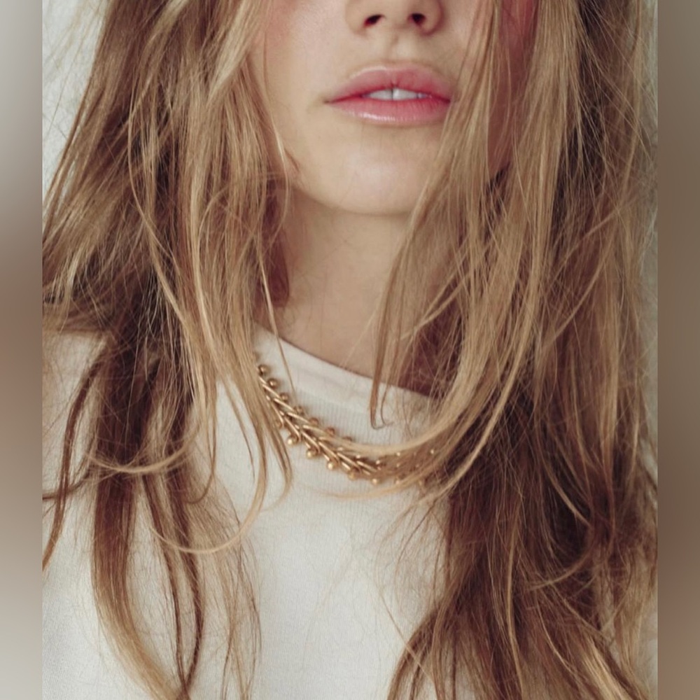 Zara‎ Gold Chain Necklace Chunky Mob Wife Old Money Luxury - Picture 4 of 4